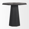 Maxine Hexagonal Black Wood Foyer Table thumbnail 2