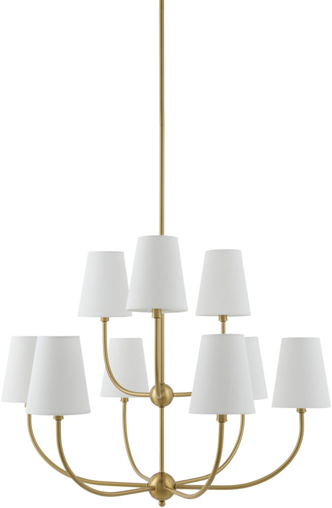 Ponso Chandelier, by Surya, 34" length x 34" width x 25" height