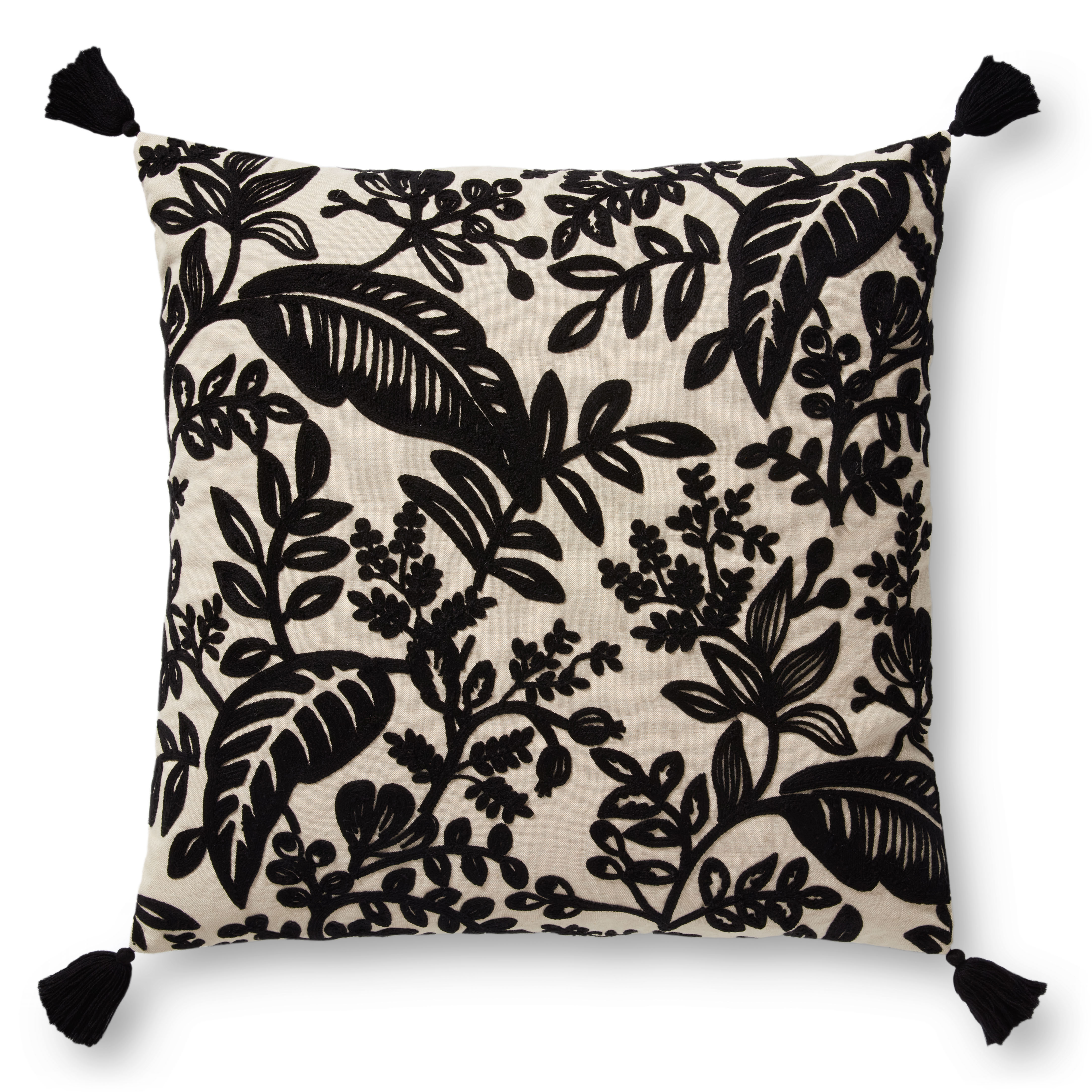 Rifle Paper Co. x Loloi Pillows Pillow, Decorative Pillow, 22" length x 22" width