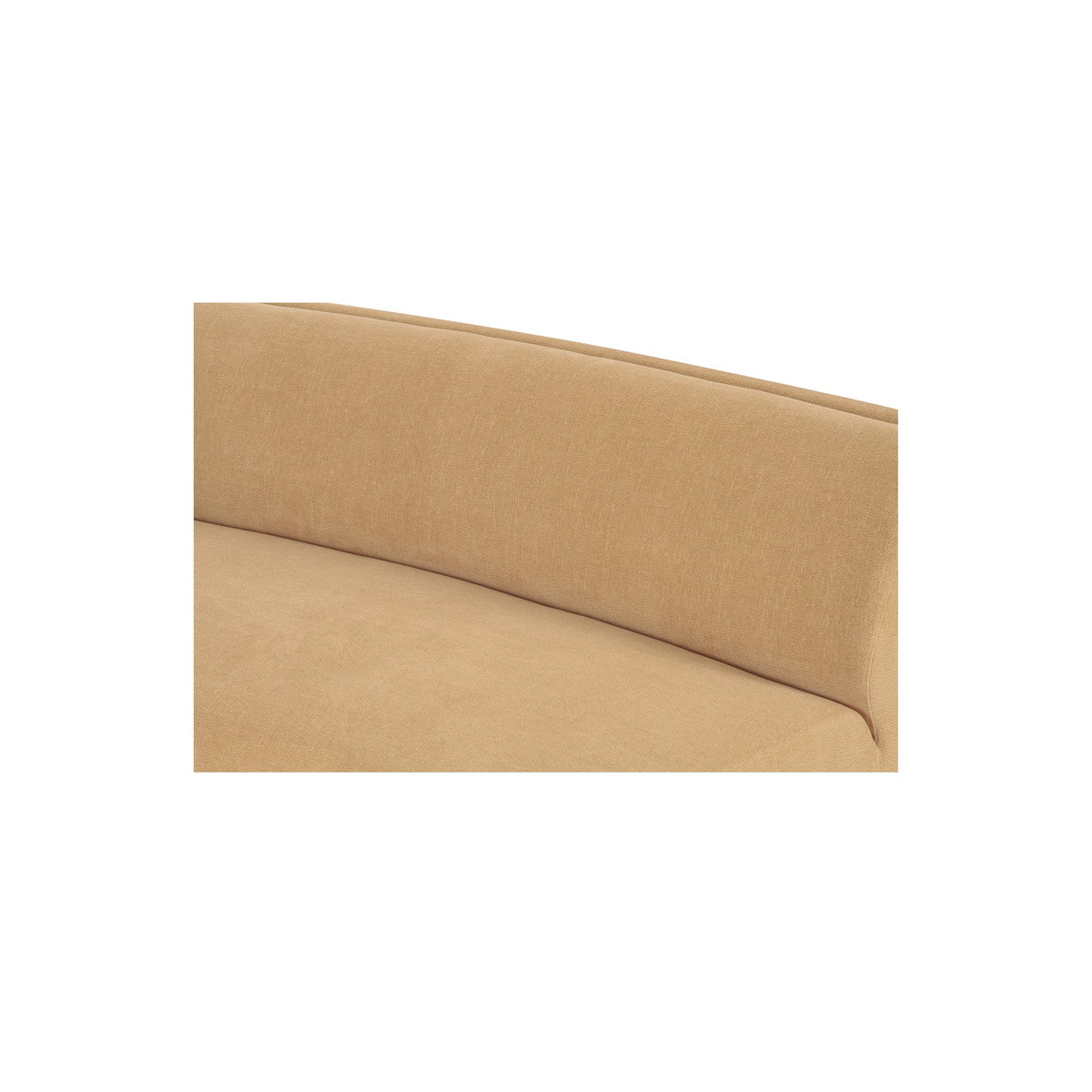 Naomi 2 Piece Convex Modular Sectional Golden Yellow, Sectional Sofa by Moe's Home, 161.4" width x 28.3" height x 39" depth View 6