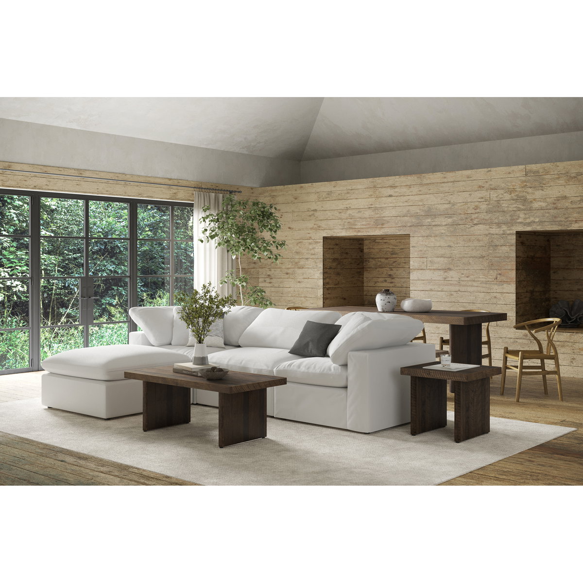 Monterey Coffee Table Aged Brown, by Moe's Home, 47" width x 18" height x 23.5" depth View 7