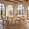 Welborn 84'L x 42'W Rectangular Dining Table | Modern | Light Brown Wood | Seats 8, by Mercana, 84" length x 42" width x 30" height thumbnail 2