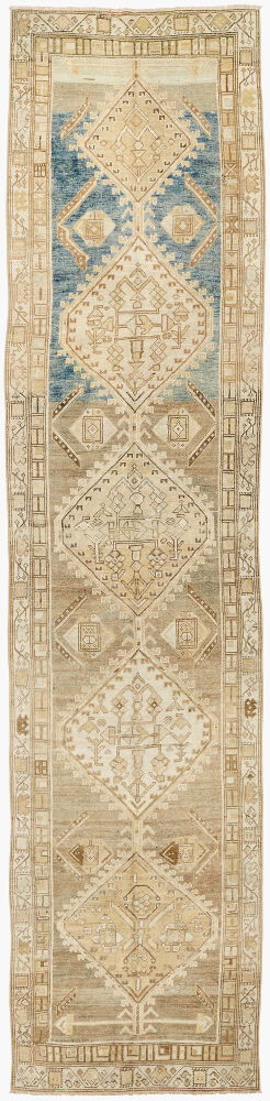 Antique One of a Kind Handmade Rug, by Surya, 13'6" length x 2'11" width