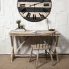 Tracy 54L x 28W Natural X Frame Wood Office Desk, by Mercana, 54" length x 28" width x 30" height thumbnail 2