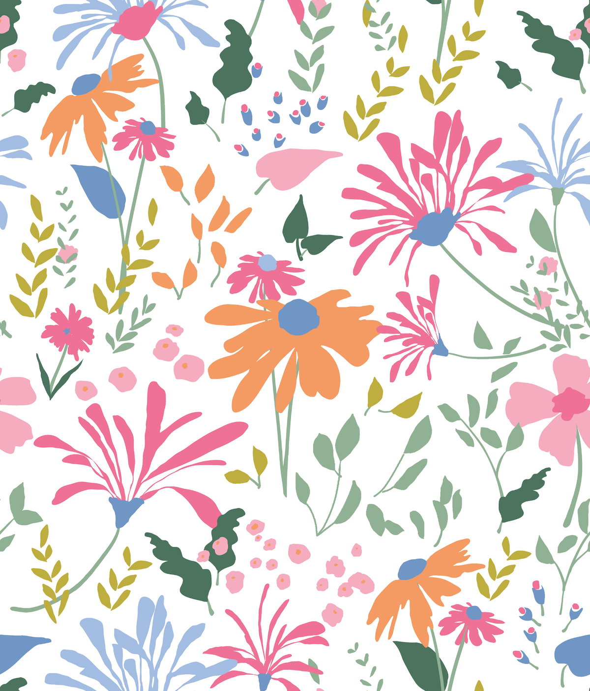 Bella Garden Peel & Stick Wallpaper, by York Wall, 18' length x 1'8.5" width x 0.02" depth