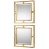 Allick Gold Square Mirrors S/2 thumbnail 4