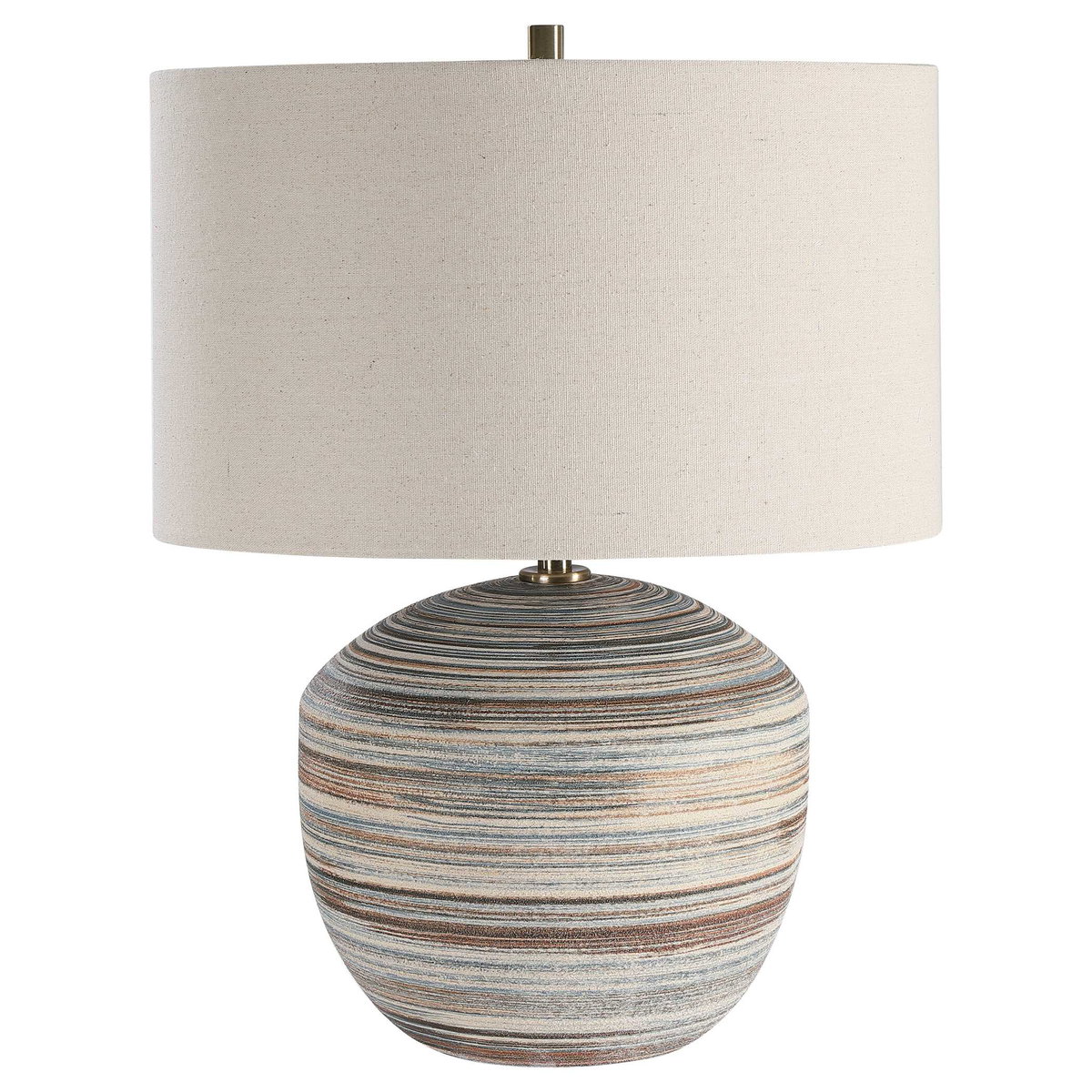 Prospect Striped Accent Lamp, by Uttermost, 1'5" width x 1'10" height x 1'5" depth View 5