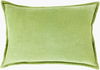 Cotton Velvet Lumbar Pillow, Decorative Pillow by Surya, 13" length x 19" width thumbnail