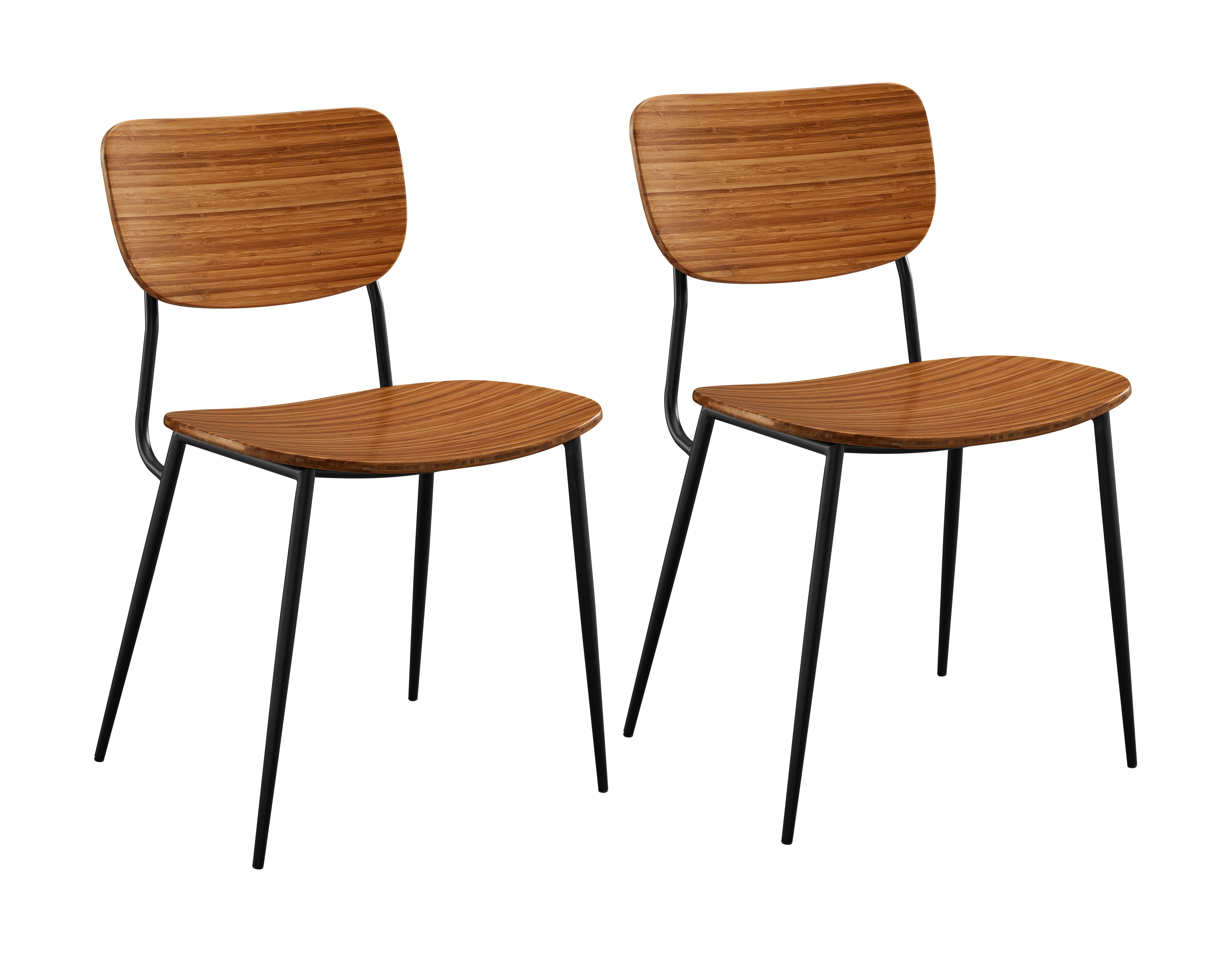 Soho Chair, Amber (Set of 2), Dining Chair by Greenington, 20" length x 19.25" width x 31.5" height View 1