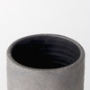 Armani 10.4H Brown-Gray Double Ear Ceramic Vase, by Mercana, 8.07" length x 6.3" width x 10.43" height thumbnail 10