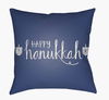 Happy Hannukah Accent Pillow, Decorative Pillow by Surya, 18" length x 18" width thumbnail