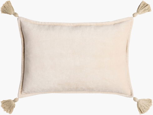 Cotton Velvet Lumbar Pillow