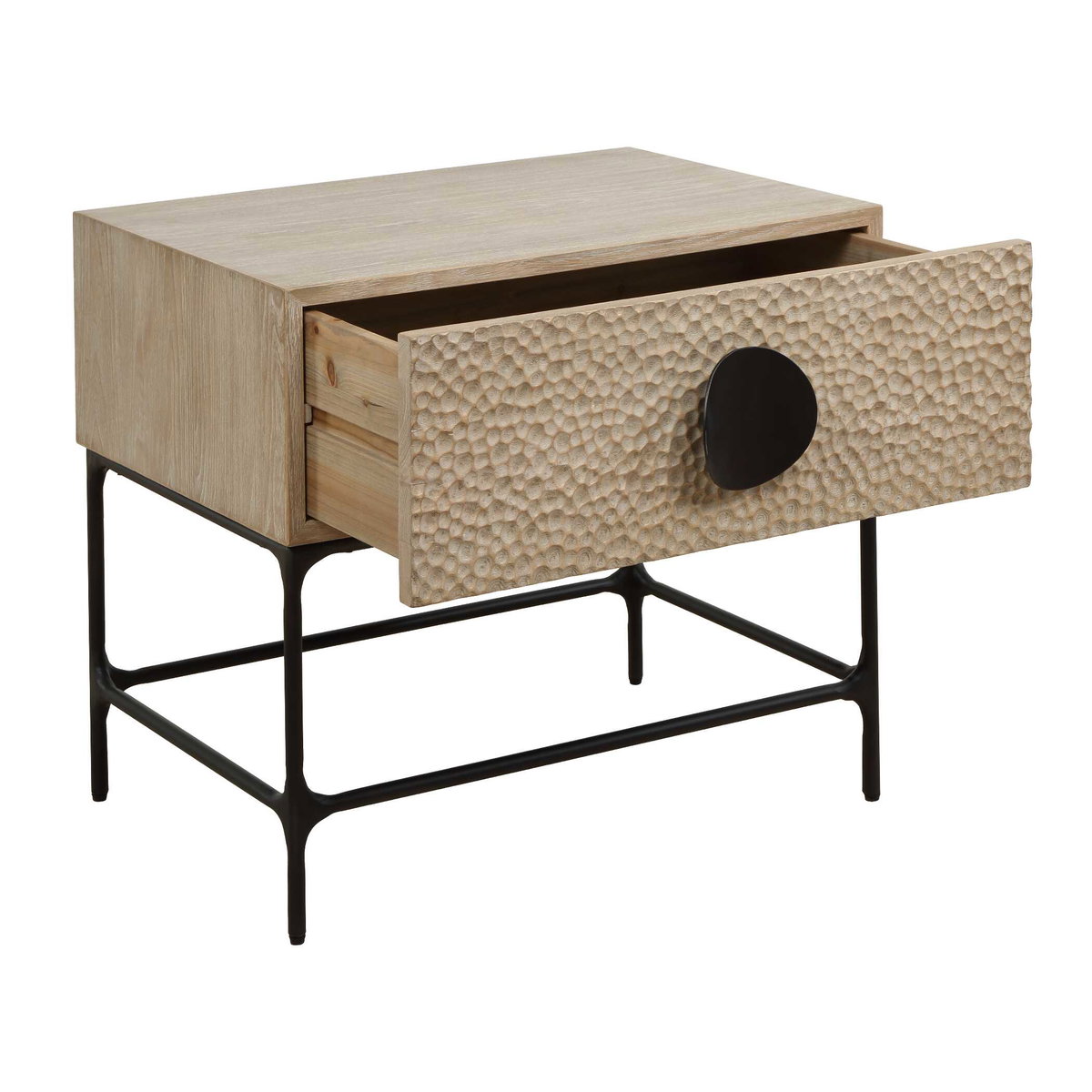 Lunar Wooden Side Table, Side & End Table by Uttermost, 26" width x 23" height x 19" depth View 8