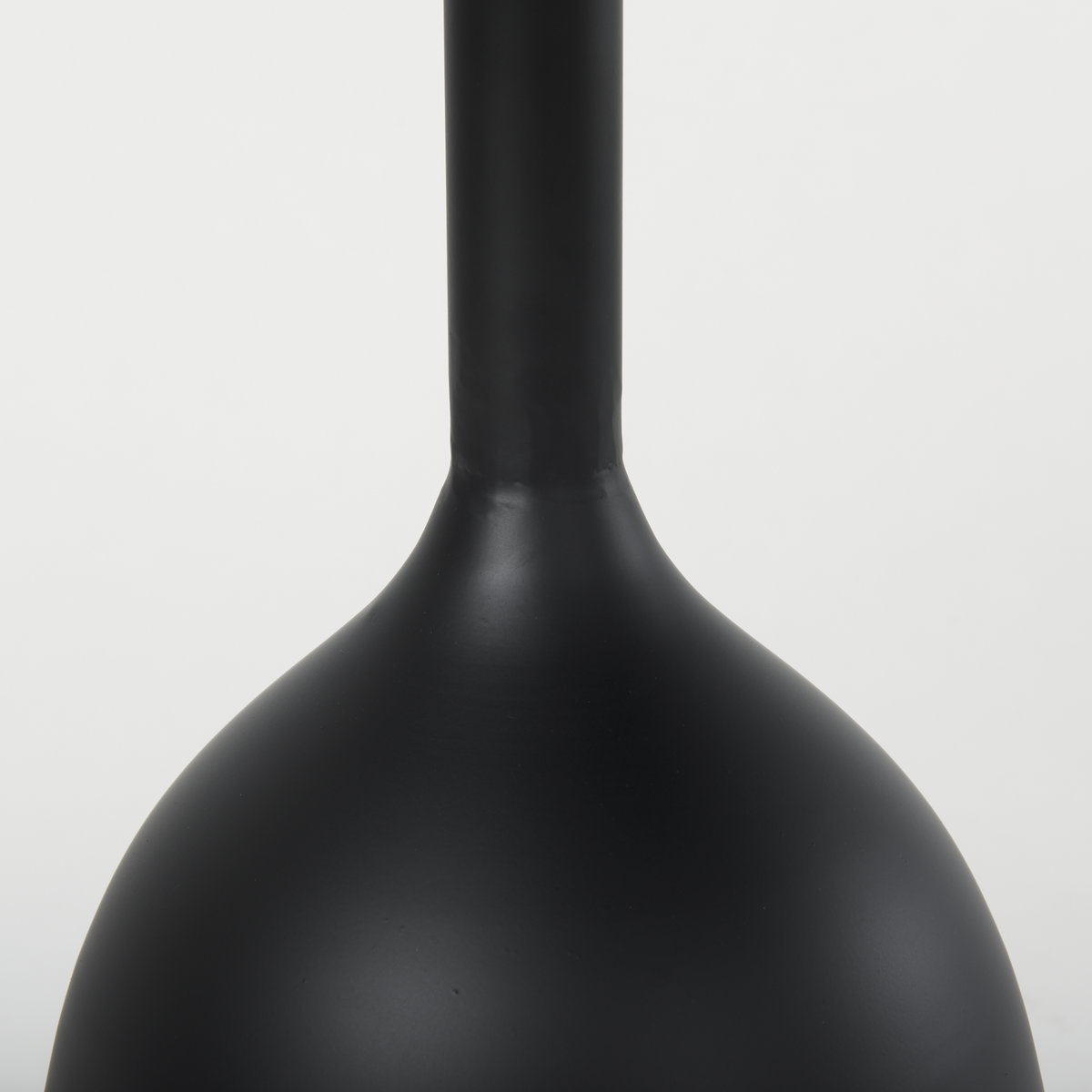 Talulla  Matte Black Metal Accent Table, Side & End Table by Mercana, 16.54" length x 16.54" width x 19.69" height View 5