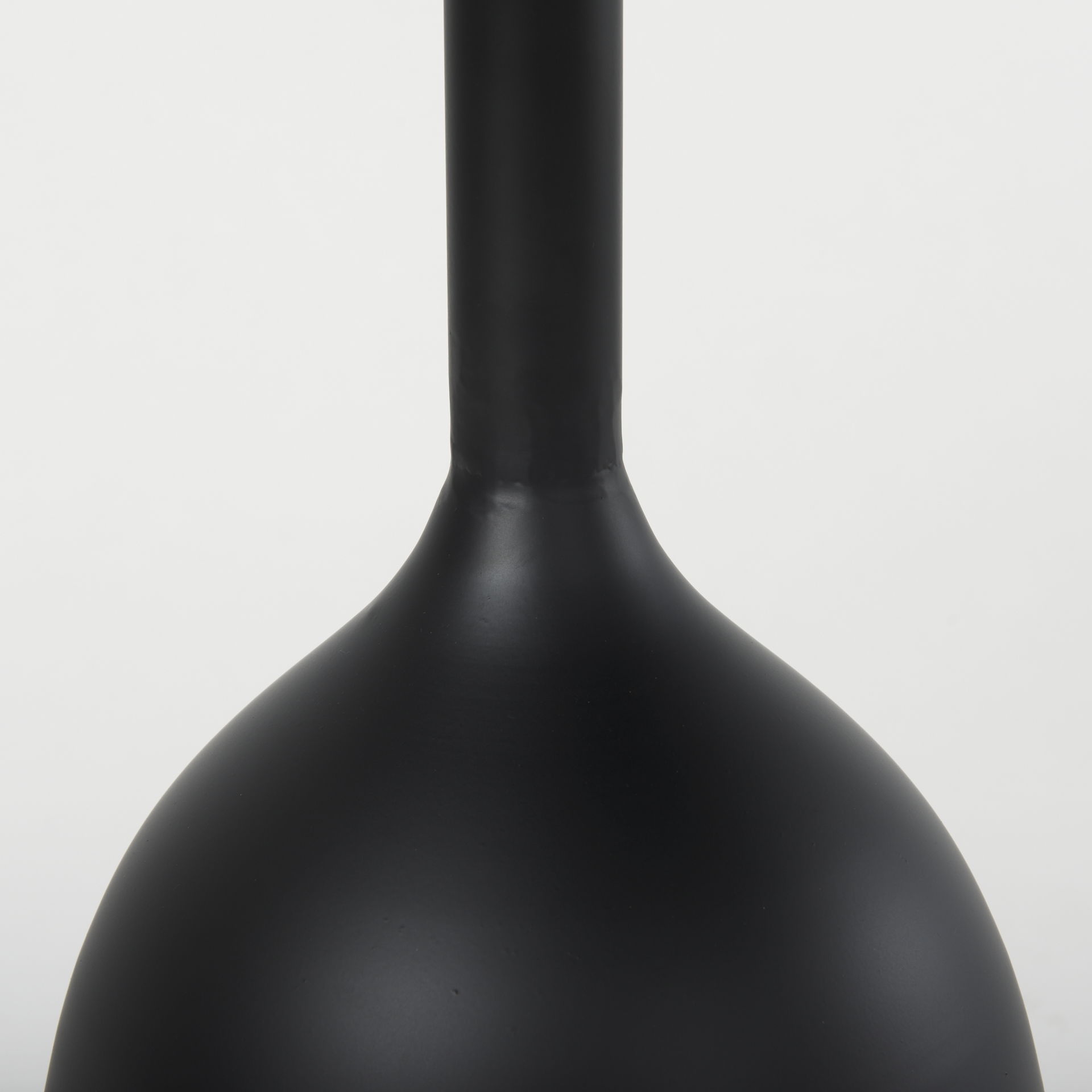 Talulla  Matte Black Metal Accent Table large image 