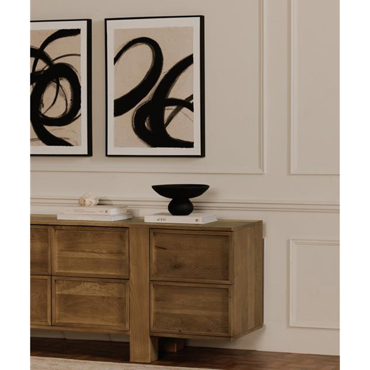Henley 8 Drawer Dresser Brown, by Moe's Home, 85" width x 31" height x 20" depth View 6