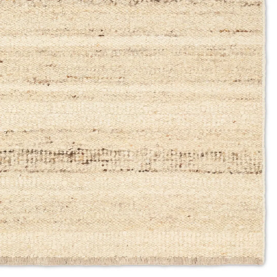 Jaipur Living Sollus LEO10 Handmade Stripes Tan and Taupe Area Rug (5'x8') large image 