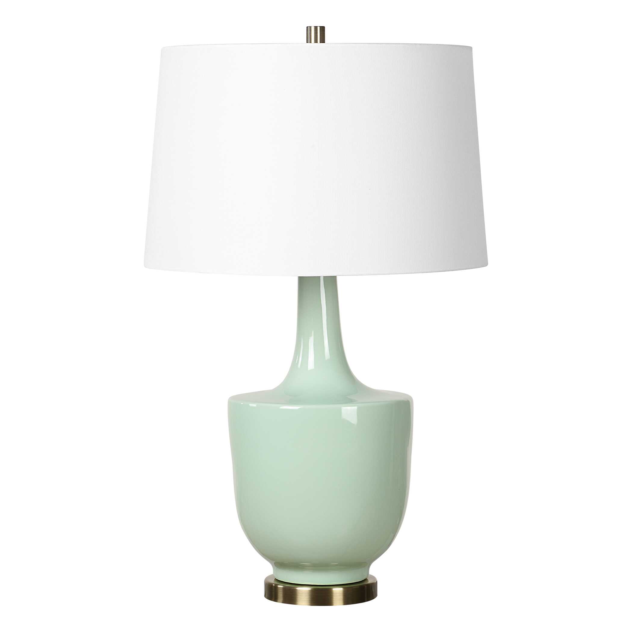 Kyla Mint Green Table Lamp, by Uttermost, 18" width x 30" height x 18" depth View 5