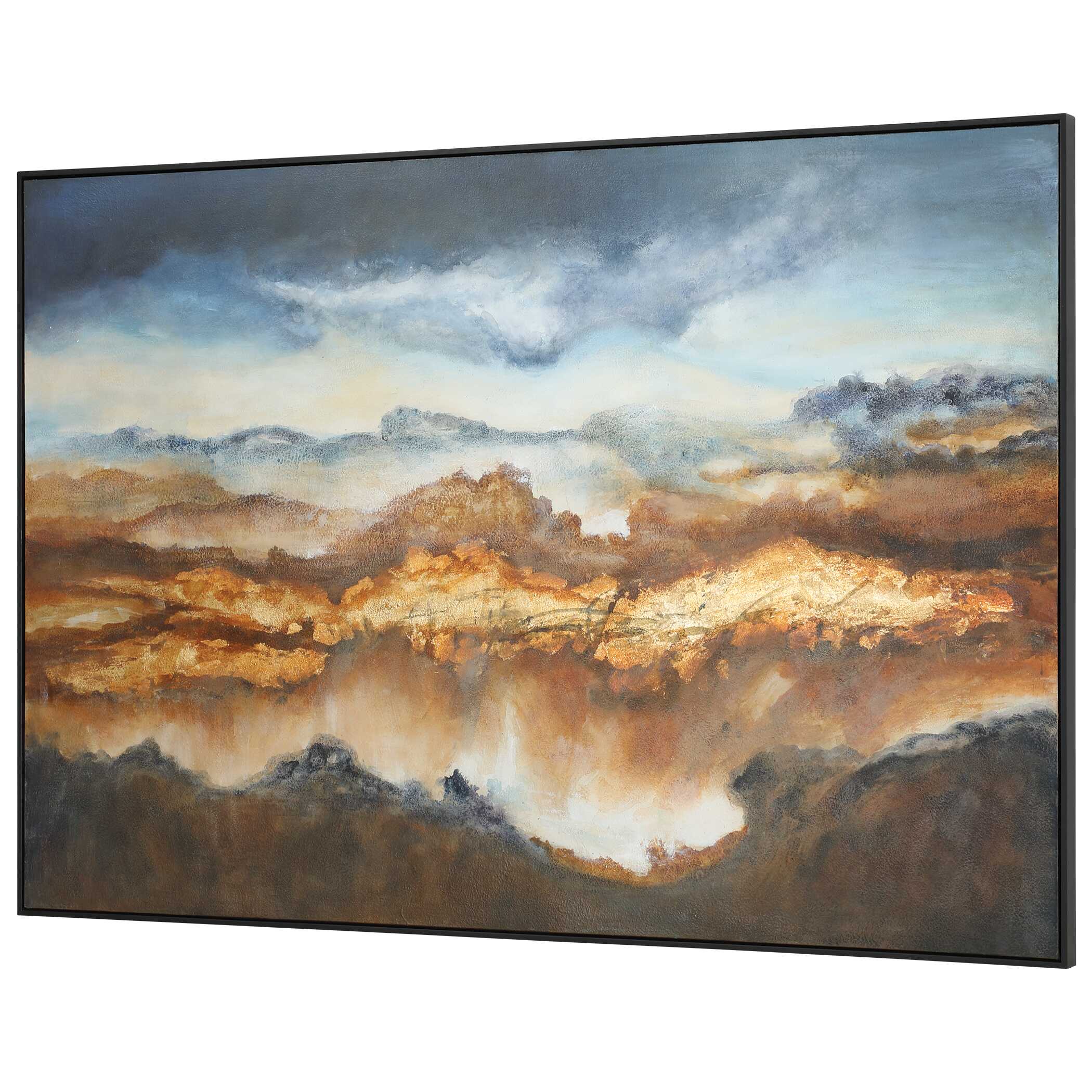 Valley Of Light Landscape Art, Painting by Uttermost, 73" width x 49" height x 1.75" depth View 4
