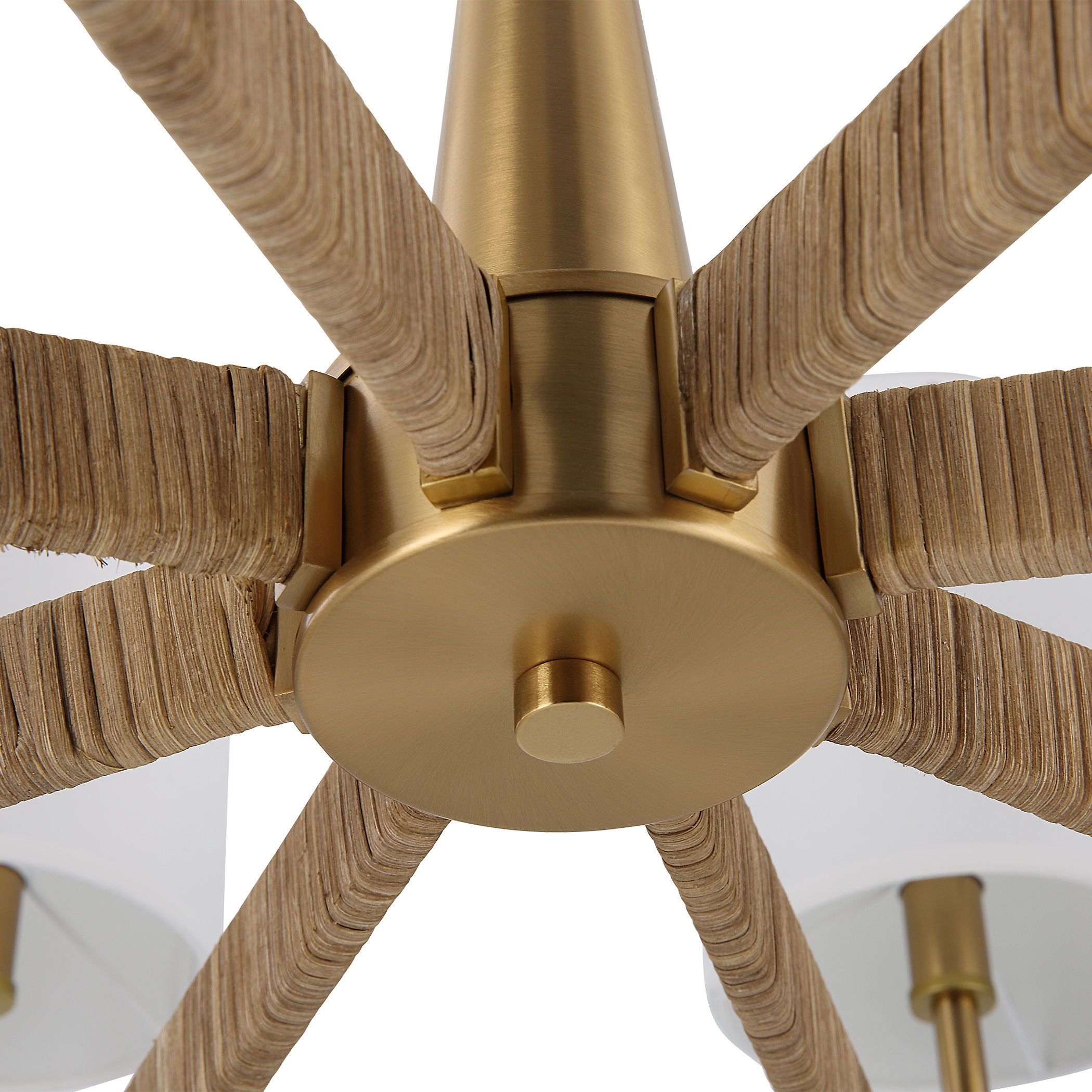 Lautoka Rattan 8 Light Chandelier large image 