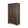 Wallen Solid Dark Brown Wood Curio Cabinet, Cabinets & Sideboard by Mercana, 40" length x 20" width x 70" height thumbnail 1