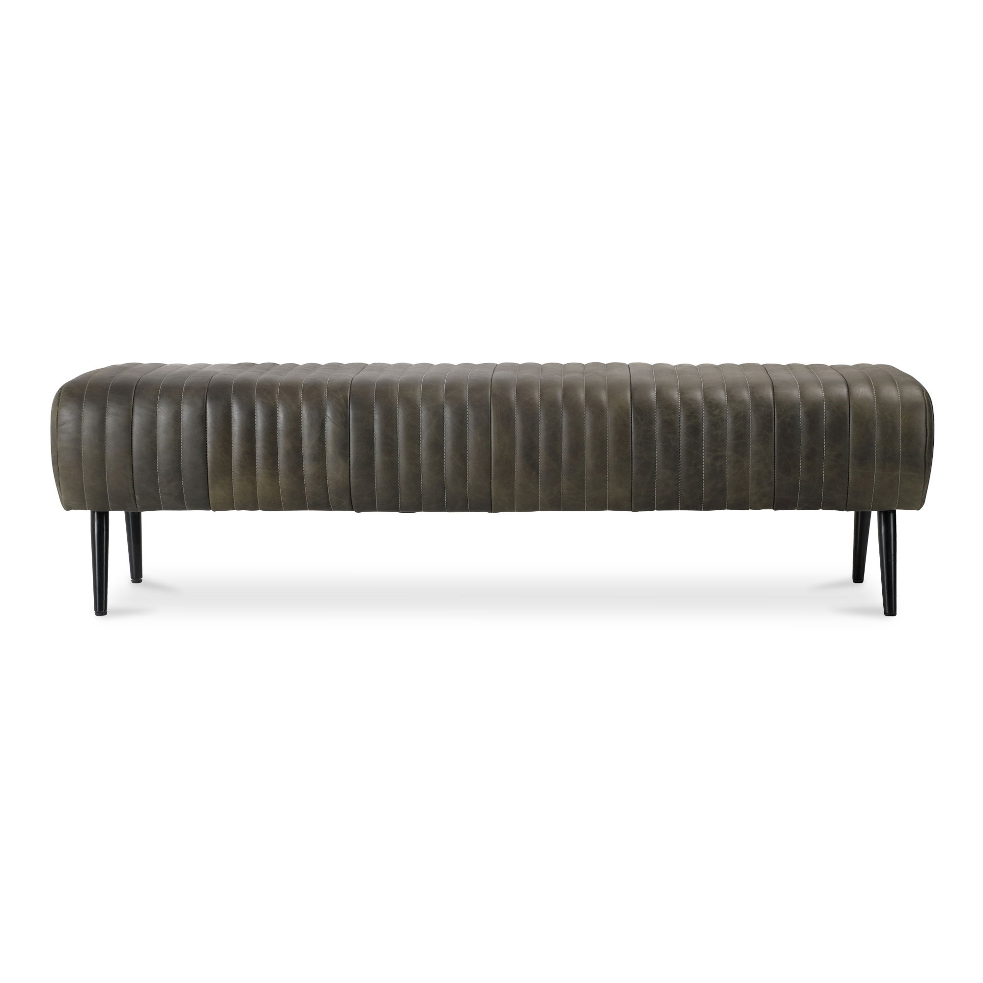 Endora Bench Charred Olive, Benche by Moe's Home, 59" width x 16.5" height x 19" depth View 1