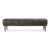 Endora Bench Charred Olive, Benche by Moe's Home, 59" width x 16.5" height x 19" depth thumbnail 1
