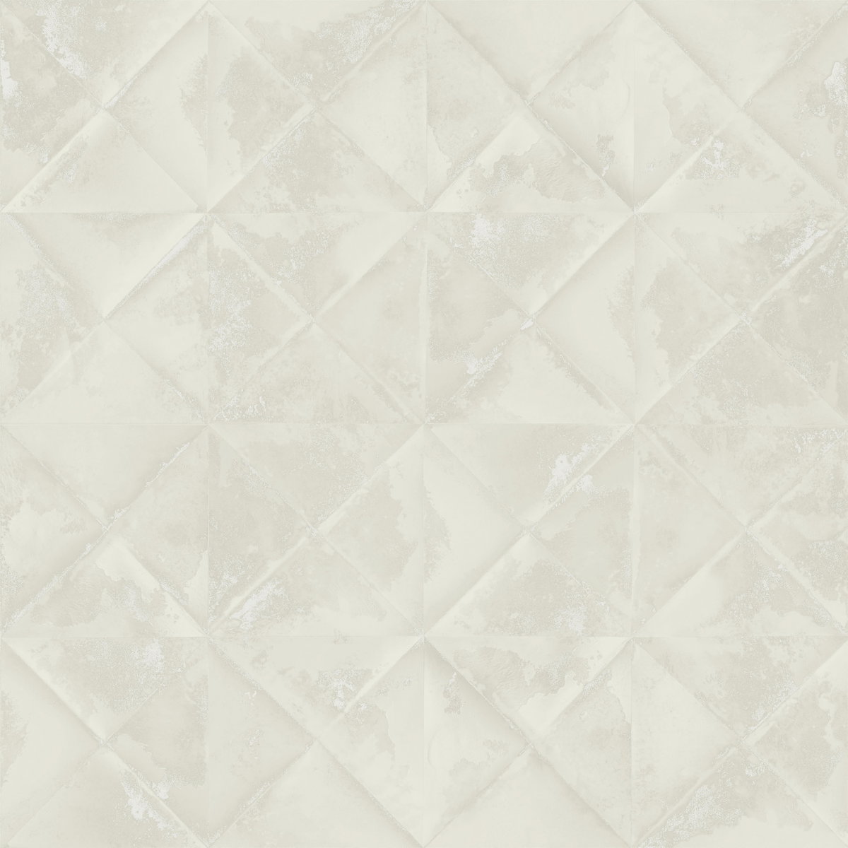 Reclaimed Tin Diamond Beige Peel & Stick Wallpaper, by York Wall, 16'6" length x 1'8.5" width x 0.02" depth