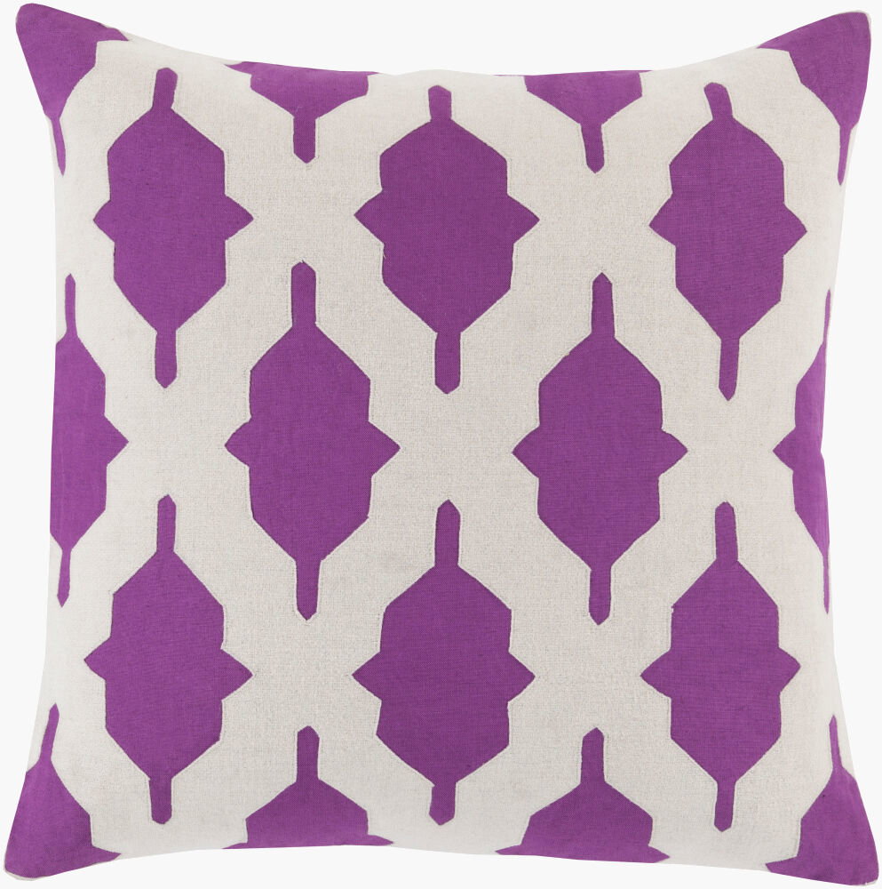 Salma Accent Pillow Down, Decorative Pillow by Surya, 18" length x 18" width