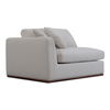 Rue Left Arm Facing Chair Off White, Sectional Sofa by Moe's Home, 47.6" width x 23.6" height x 41" depth thumbnail 3