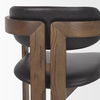 Shiro Medium Brown with Espresso Brown Leather Dining Chair thumbnail 10