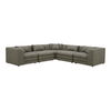 Lowtide Classic L-shaped Modular Sectional Stone Tweed thumbnail 1