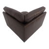 Thurlow Corner Chair Espresso Brown Leather thumbnail 3