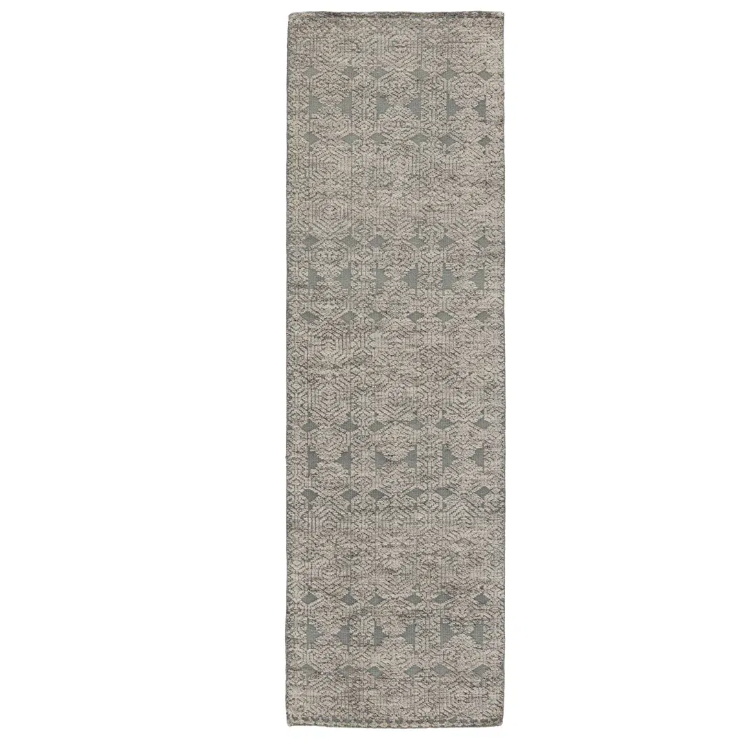 Jaipur Living Abelle Hand-Knotted Medallion Gray/ White Area Rug 6'X9' large image 