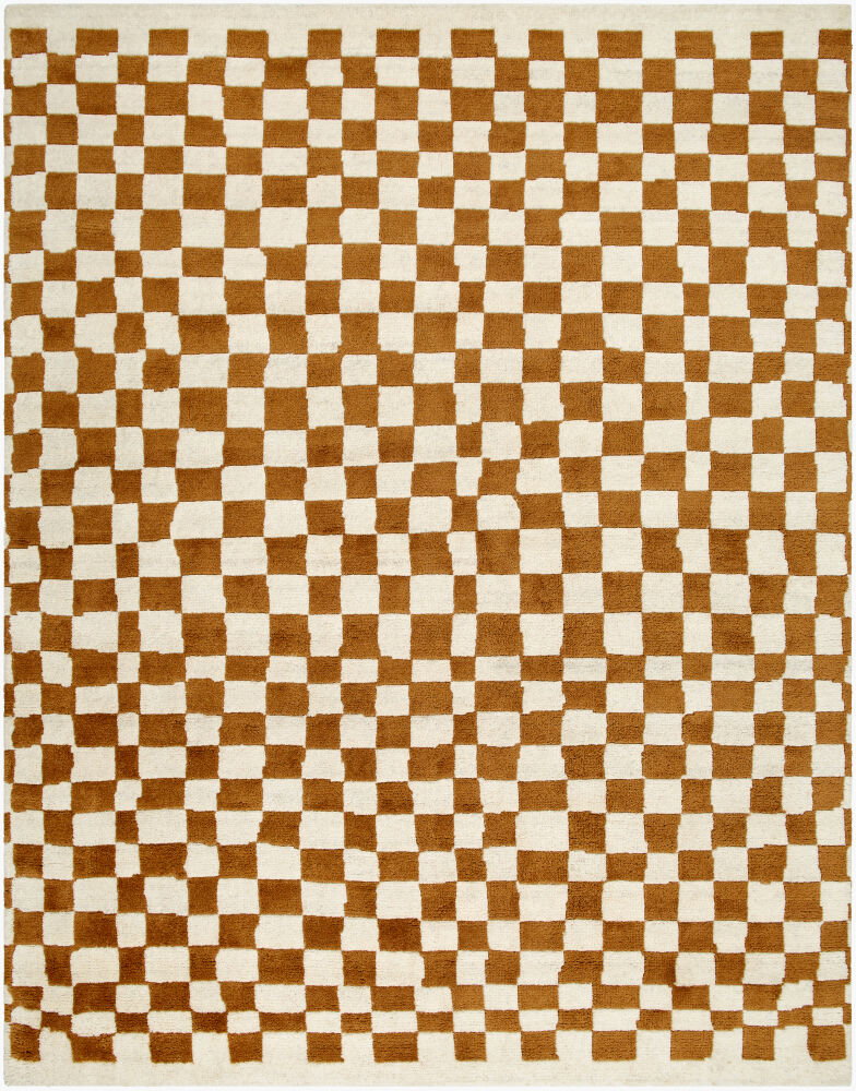 Damier Handmade Rug, by Surya, 1'6" length x 1'6" width