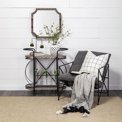 Ellis 10L x 4W Black Metal Vintage Inspired Weighing Scale