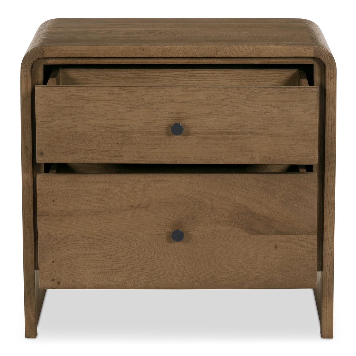 Riley Nightstand Oak, by Moe's Home, 26" width x 25" height x 16" depth View 4