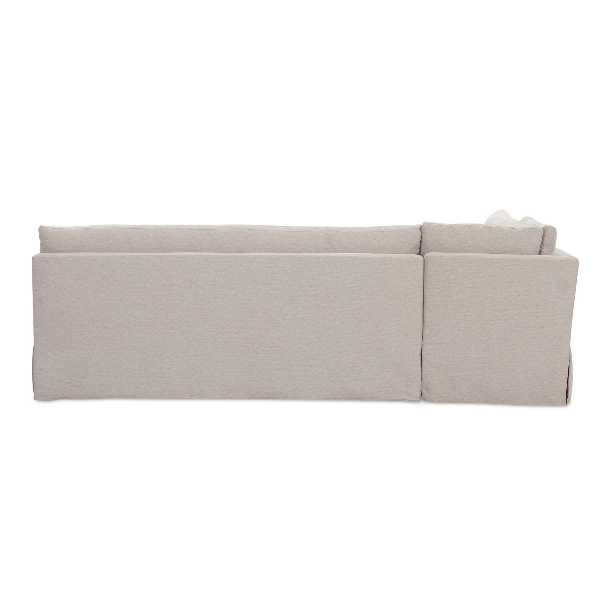Fable Slipcover Dining Banquette L-shape Beige  100.5in large image 