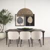 Suvan 84L Medium Dark Brown Rectangular Wood Dining Table thumbnail 1