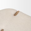 Sohan Light Brown Elm Wood with Oatmeal Fabric Bench thumbnail 6