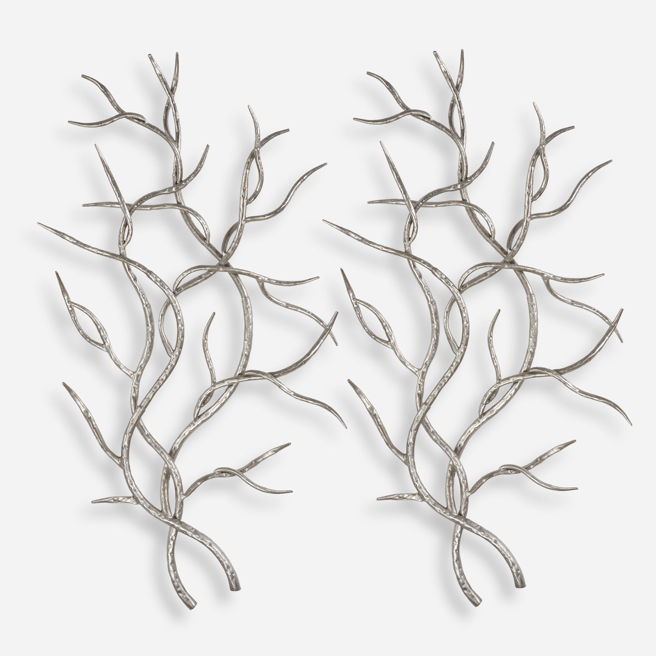 Silver Branches Wall Art Set/2 Silver Branches Wall Art Set/2 large image