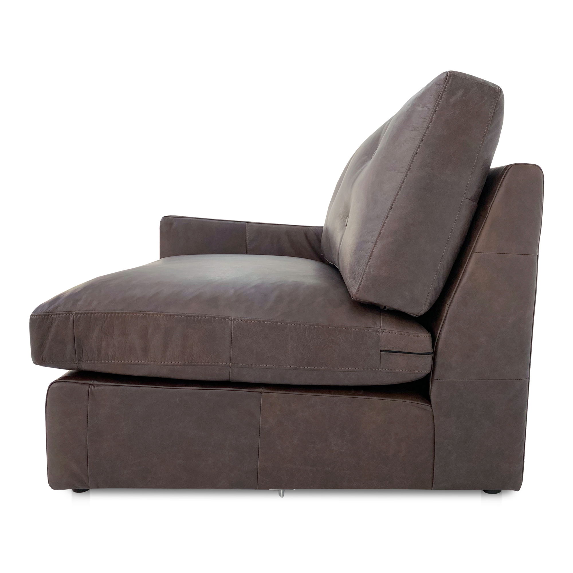 Thurlow Left Arm Facing Chair Espresso Brown Leather large image 