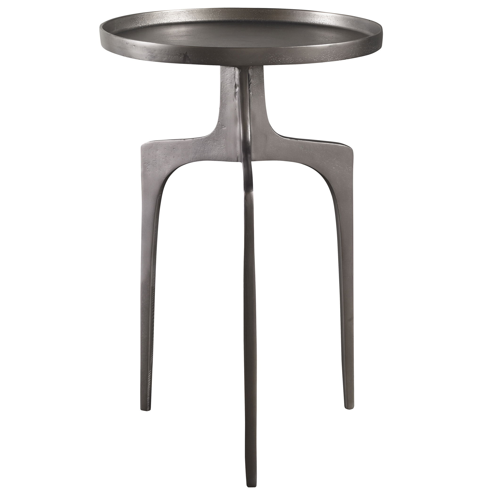 Kenna Nickel Accent Table, Furniture by Uttermost, 16" width x 25" height x 16" depth View 1