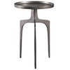 Kenna Nickel Accent Table, Side & End Table by Uttermost, 16" width x 25" height x 16" depth thumbnail 1