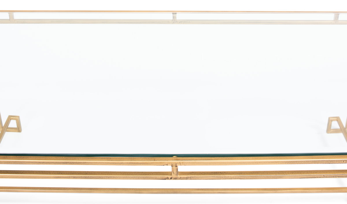 Parallel Lines Coffee Table, by Sarreid, 2' length x 4' width x 1'7" height View 7