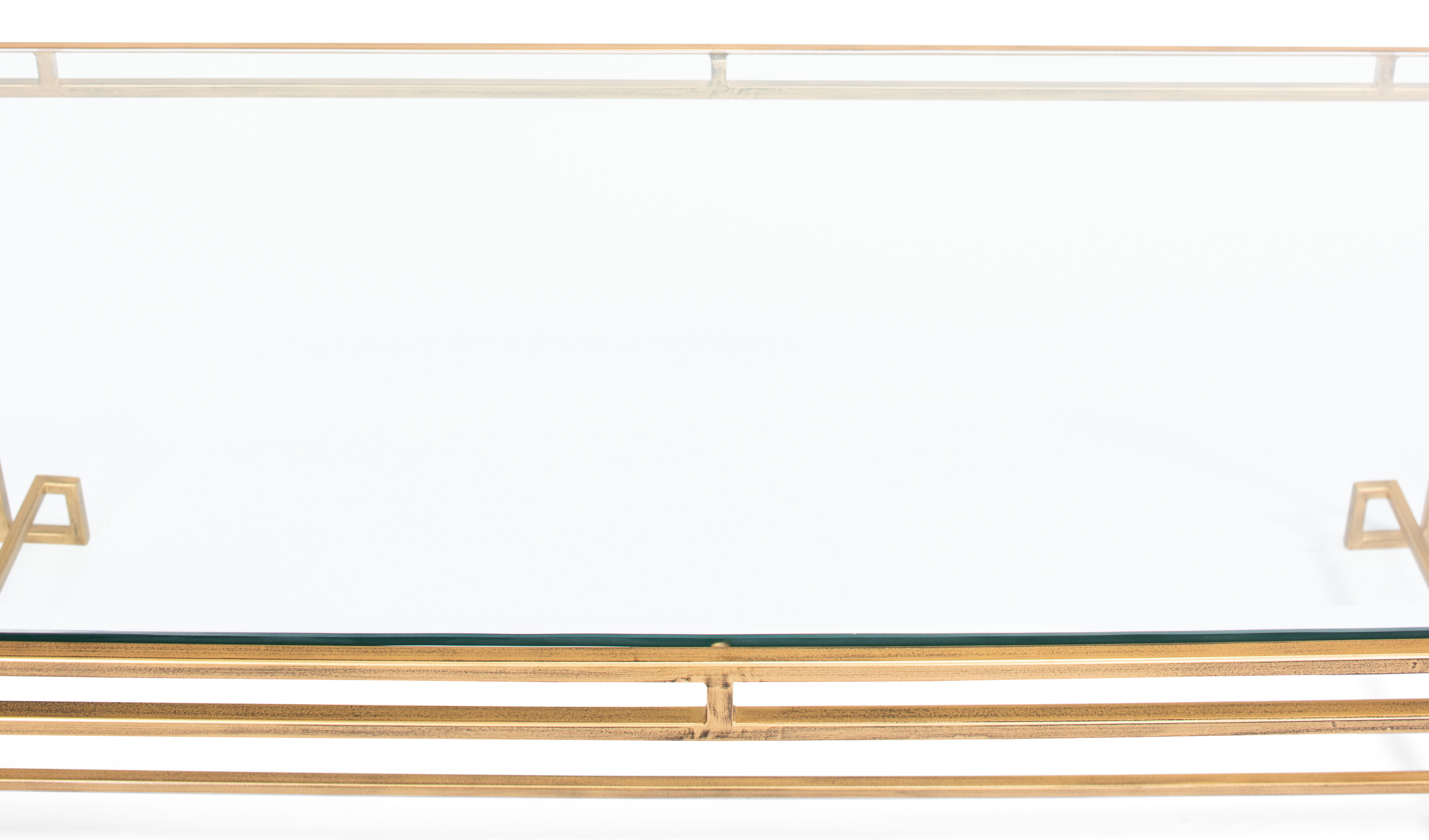 Parallel Lines Coffee Table, by Sarreid, 48" length x 24" width x 19" height View 7