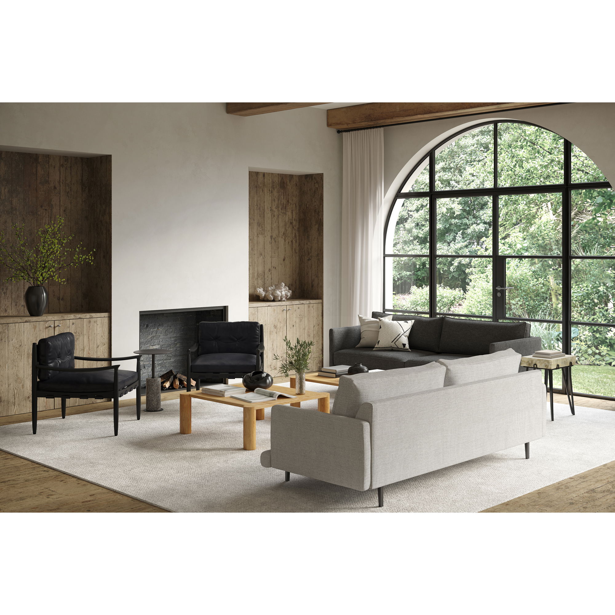 Alpert Accent Table Light Brown large image 