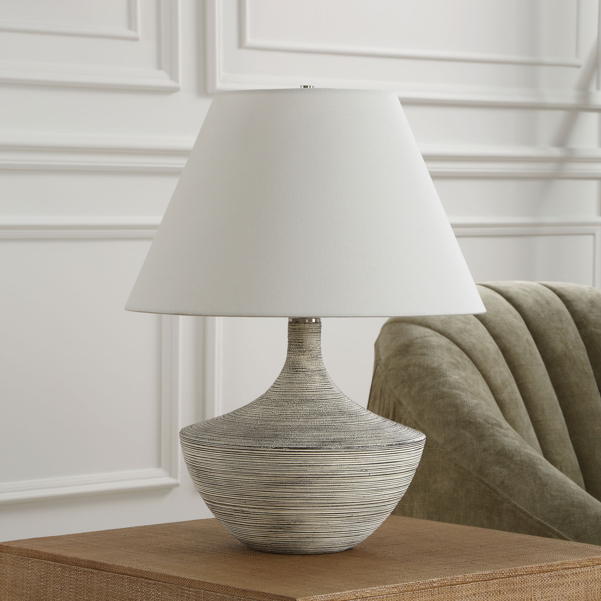 Carafe Ceramic Table Lamp large image 