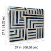 Painterly Labyrinth Navy Wallpaper thumbnail 4