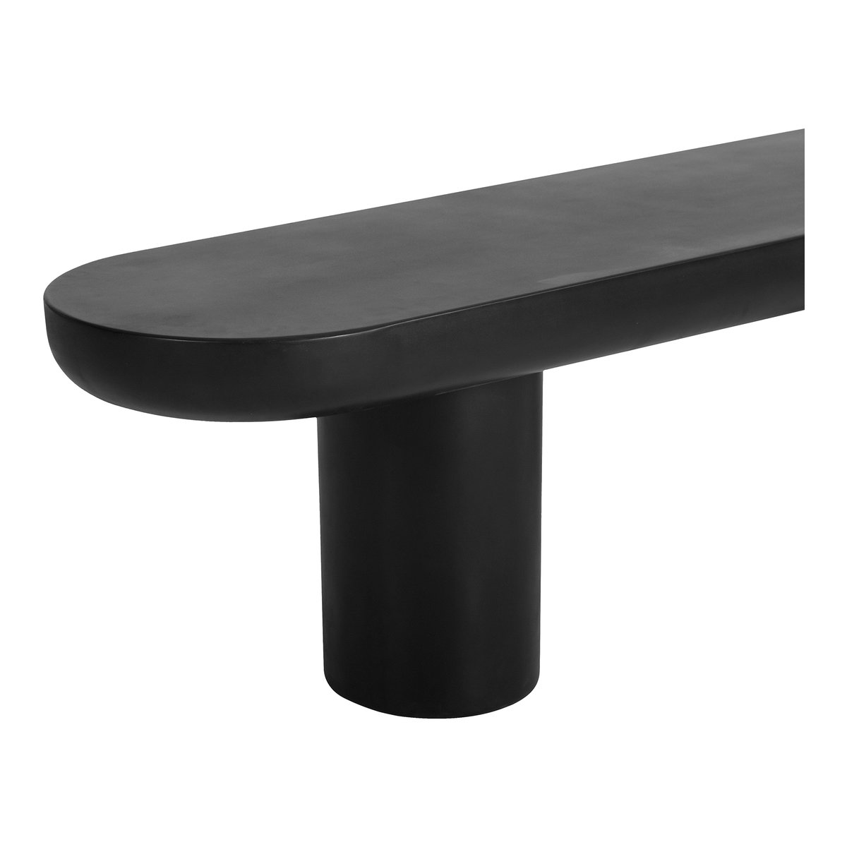 Rocca Bench Black, Benche by Moe's Home, 68" width x 18.5" height x 15.75" depth View 4